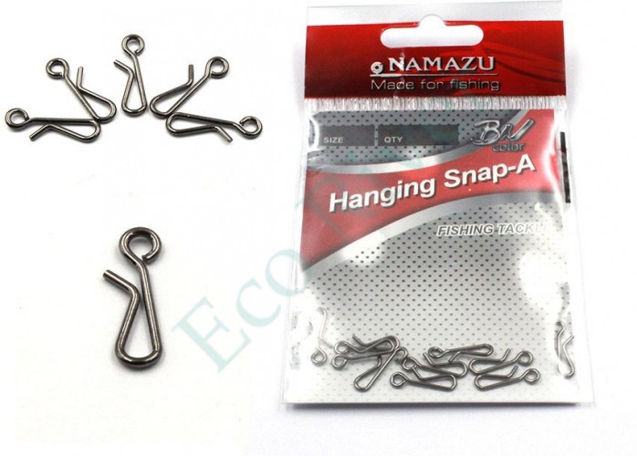Застежка Namazu HANGING SNAP-A, цв. BN, р. 1, test-5 кг (уп.10 шт)/1500/1000/