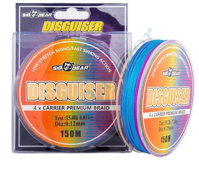Леска плетёная SibBear Disguiser 0.16 150м 11.8кг мультиколор