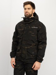 Костюм Горка-3 черный тк. смесовая рип-стоп р.56-58/170-176 (Huntsman)