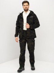 Костюм Горка-3 черный тк. смесовая рип-стоп р.56-58/170-176 (Huntsman)