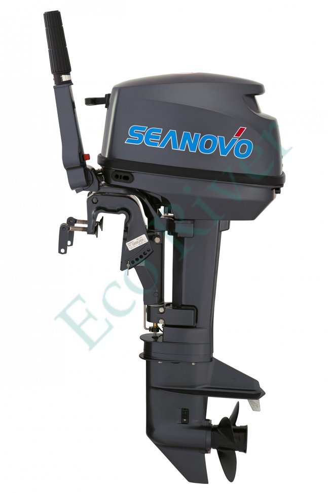 Двигатель лодочный Seanovo, двухтактный, мощность 9,8 л.с., короткая нога,SN9.8FHS, вес 26 кг