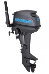 Двигатель лодочный Seanovo, двухтактный, мощность 9,8 л.с., короткая нога,SN9.8FHS, вес 26 кг