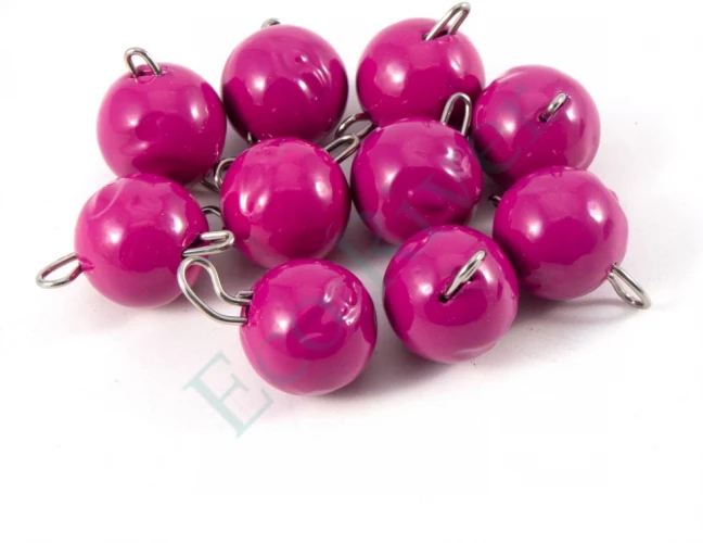 Груз Чебурашка окрашенный разборный Яман (10 шт.) - 10 гр., фиолетовый/500/