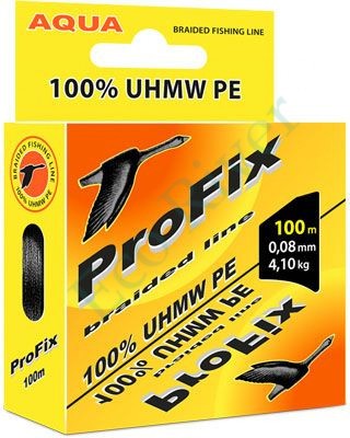 Леска плетёная Aqua ProFix black 0.08 100м