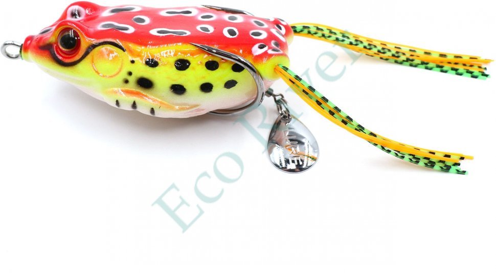 Лягушка-незацепляйка Namazu FROG с лепестком, 65 мм, 18 г, цвет 09, крючок-двойник YR Hooks (BN) #3/