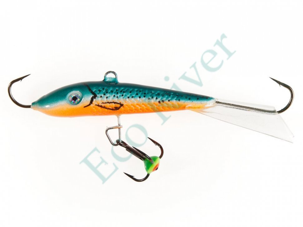 Балансир Lucky John Fin 70мм+тройник 71513-53