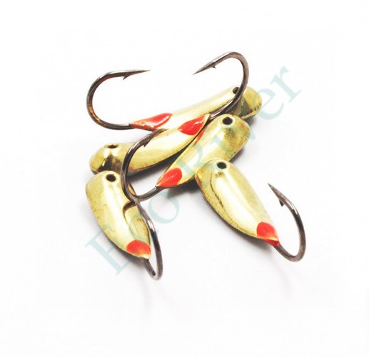 Мормышка паяная Яман Уралка, вес 1,9 г, кр.№4, латунь (уп.5шт.)