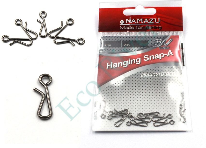 Застежка Namazu HANGING SNAP-A, цв. BN, р. 2, test-9 кг (уп.10 шт)/1500/1000/
