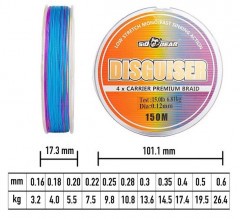 Леска плетёная SibBear Disguiser 0.30 150м 20.3кг мультиколор