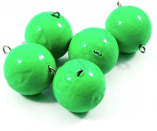 Груз Чебурашка окрашенный разборный Яман (5 шт.) - 60 гр., зелёный/100/