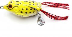 Лягушка-незацепляйка Namazu FROG с лепестком, 65 мм, 18 г, цвет 10, крючок-двойник YR Hooks (BN) #3/