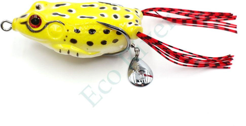Лягушка-незацепляйка Namazu FROG с лепестком, 65 мм, 18 г, цвет 10, крючок-двойник YR Hooks (BN) #3/