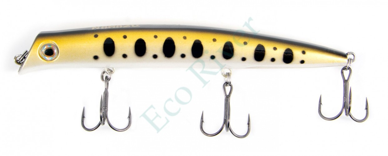 Воблер Namazu Magic stick, L-125мм, 16 г, минноу, плавающий (0-0,5м), цвет №45/200/