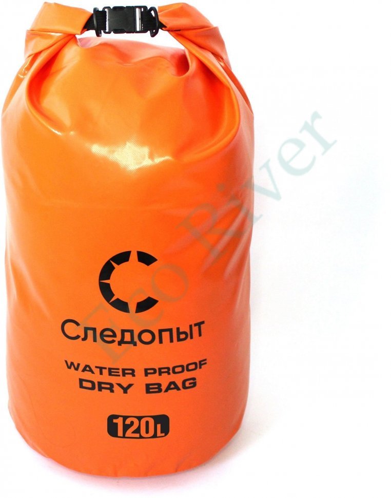 Гермомешок Следопыт - Dry Bag без лямок, 120 л,ПВХ, цв. оранжевый/20/