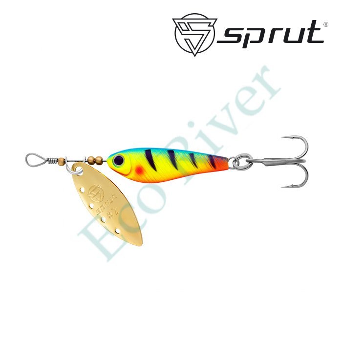 Блесна Sprut Alpina Long Spinner №2 9г/LBP-G