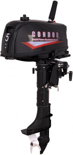 Двигатель лодочный Condor CN5HS двухтактный, мощность 5 л.с возд. охлаждение