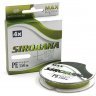 Шнур плетеный Shii Saido Sirobana 4X, L-150 м, d-0,128 мм, test-4,53 кг, olive/10/100/
