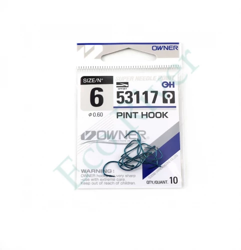 Крючок Owner Pint Hook blue №6 10шт