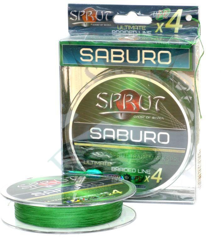 Леска плетёная Sprut Saburo Soft Ultimate X4 dark green 0.32 140м