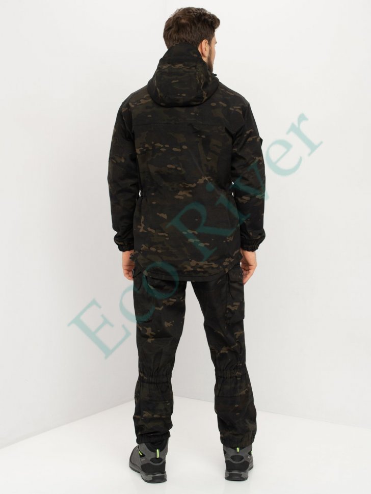 Костюм Горка-3 черный тк. смесовая рип-стоп р.60-62/182-188 (Huntsman)