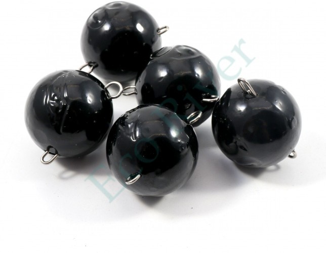 Груз Чебурашка окрашенный разборный Яман (5 шт.) - 60 гр., чёрный/100/