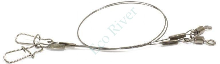 Поводок Sprut Titanium Mono 25см 17кг 2шт