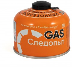 Газ для порт. плит   Следопыт  , метал. баллон, 230гр. резьб., (всесезонный) КОРЕЯ/24/