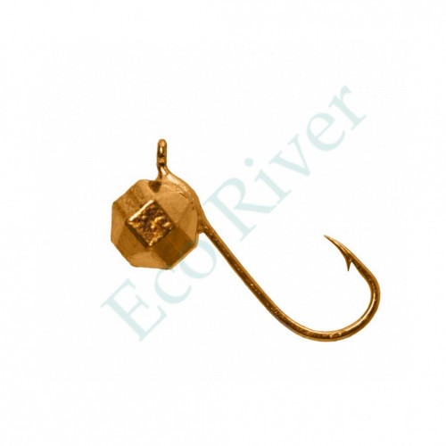 Мормышка вольфрам LumiCom Кристалл с ушком Ф4 золото