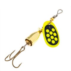 Блесна Akara C-5082 13г вращ. 193 Yl/Go