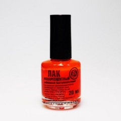 Лак флюоресцентный красный (Три кита)